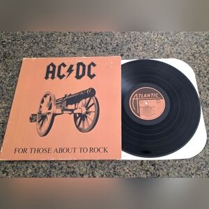 AC/DC For Those About To Rock We Salute You Vinyl LP Rare 1981 gatefold First Pr